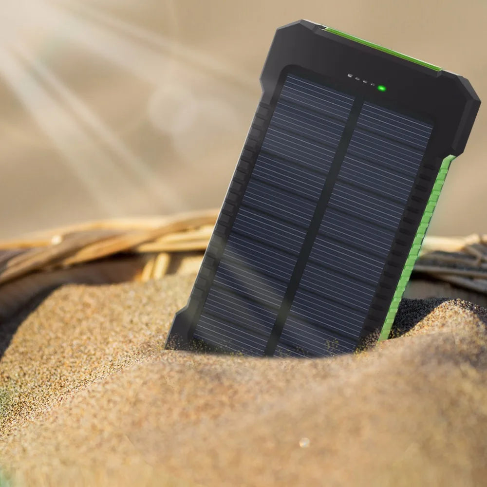 20000Mah Top Solar Power Bank Waterproof Emergency Charger External Battery Powerbank for Xiaomi MI Iphone Samsung LED SOS Light