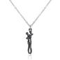 Fashion Hugging Necklace Jewelry Choker Hug Pendant Chain Men Necklaces for Lover Women Couple Men Lady Female Male Gift