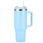 40Oz Tumbler Thermos Bottle Stainless Steel Insulation Coffee Cup with Handle and Straw Portable Kettle Travel Car Ice Cup