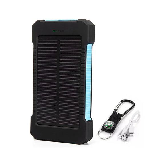 20000Mah Top Solar Power Bank Waterproof Emergency Charger External Battery Powerbank for Xiaomi MI Iphone Samsung LED SOS Light