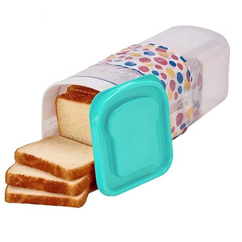 New Bread Storage Box Bread Fresher Kitchen Storage Toast Loaf Airtight Holder Refrigerator Keeper Cakefood Case Snacks Saver