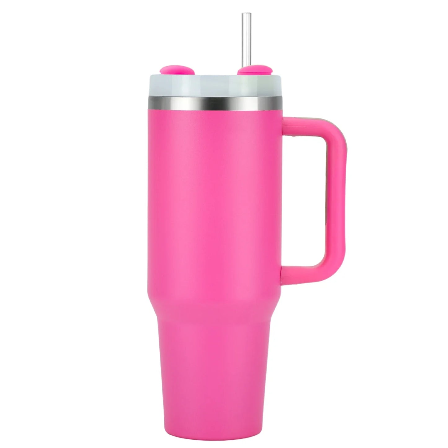 40Oz Tumbler Thermos Bottle Stainless Steel Insulation Coffee Cup with Handle and Straw Portable Kettle Travel Car Ice Cup