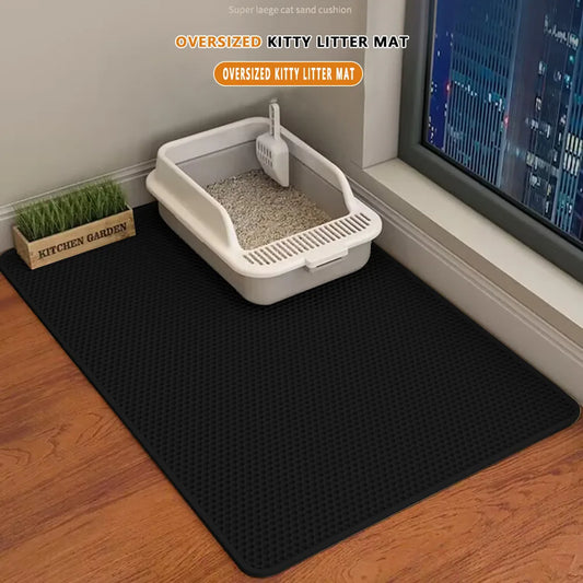 Eva Double Layer Waterproof Cat Litter Pet Litter Box Mat Pet Toilet Cat Mat Nonslip Sand Cat Washable Mat Pet Clean Supplie