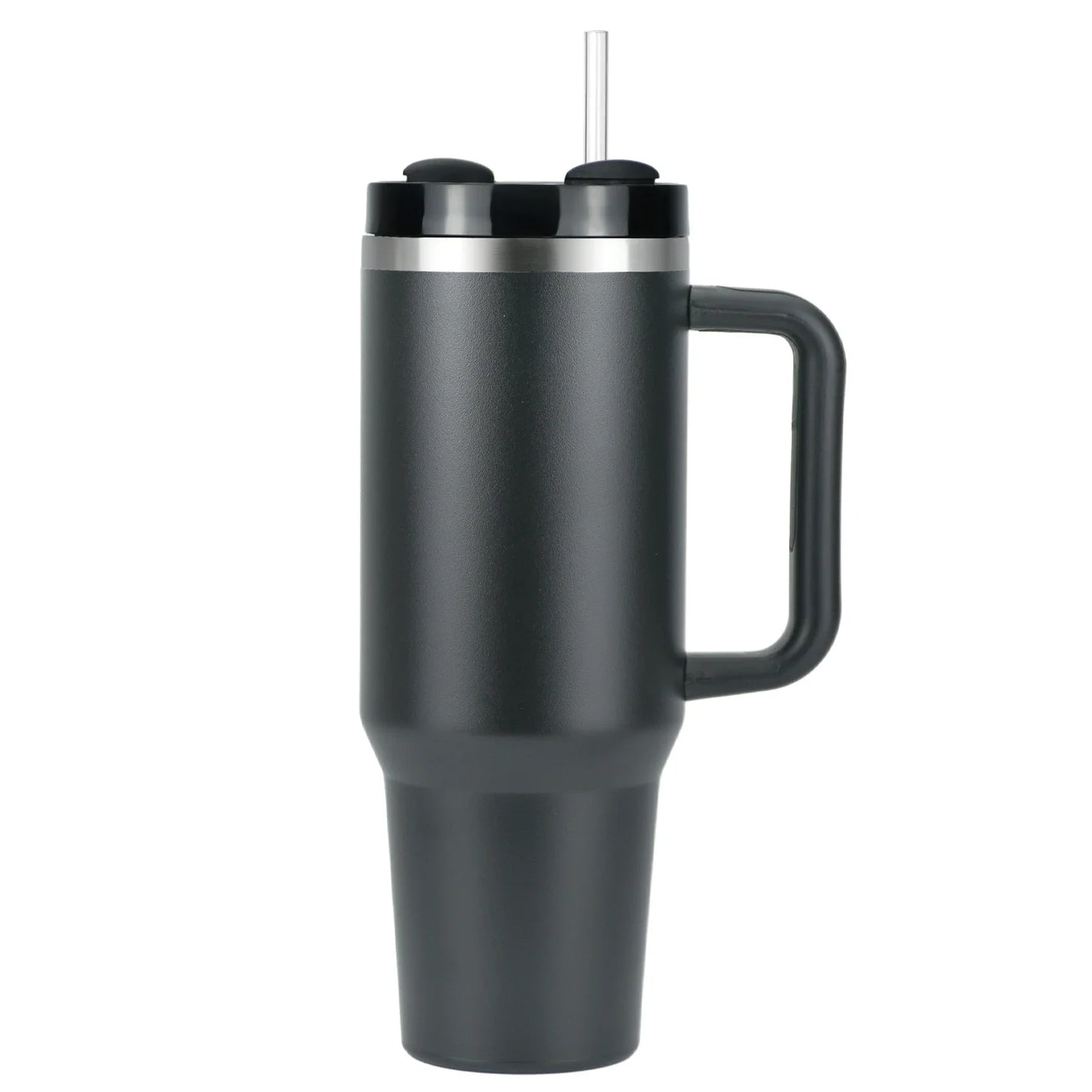 40Oz Tumbler Thermos Bottle Stainless Steel Insulation Coffee Cup with Handle and Straw Portable Kettle Travel Car Ice Cup