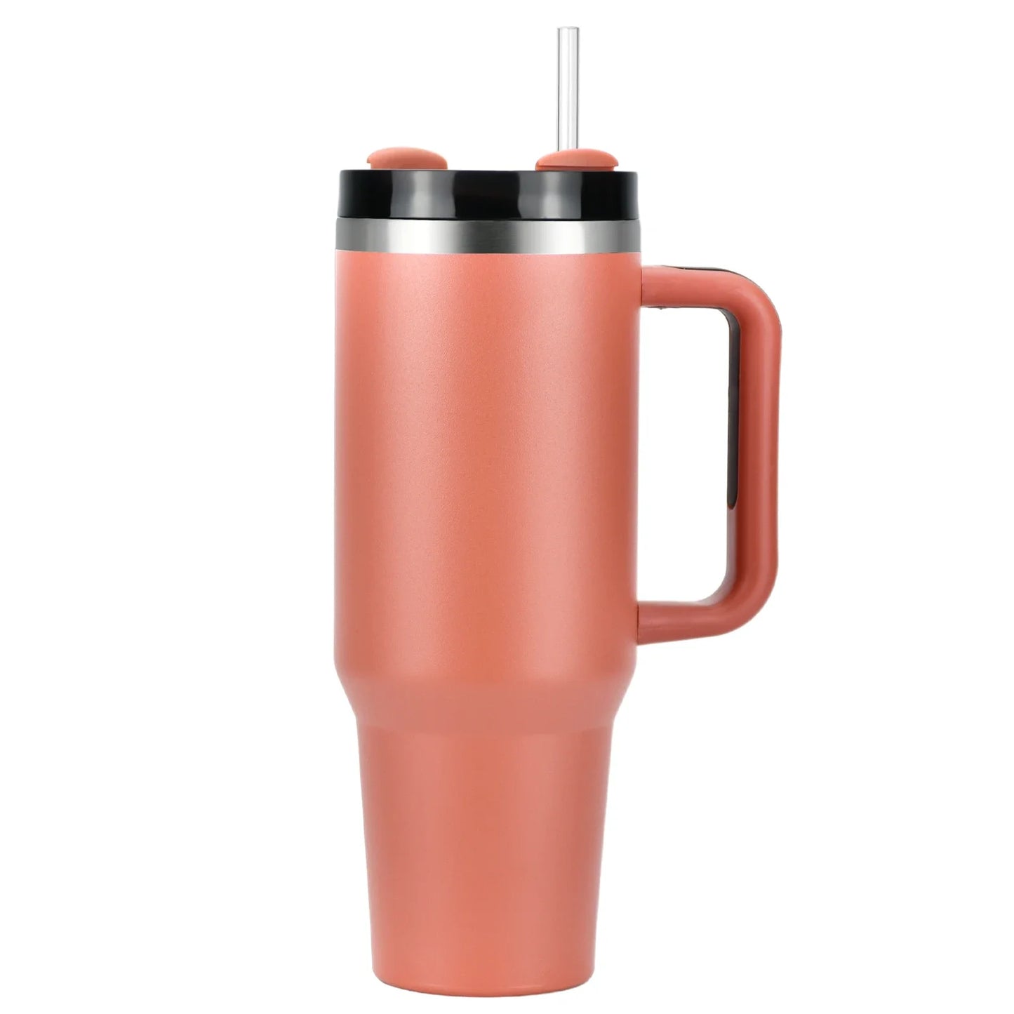 40Oz Tumbler Thermos Bottle Stainless Steel Insulation Coffee Cup with Handle and Straw Portable Kettle Travel Car Ice Cup